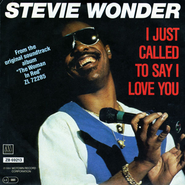 imagen 2 de I Just Called To Say I Love You. Stevie Wonder.