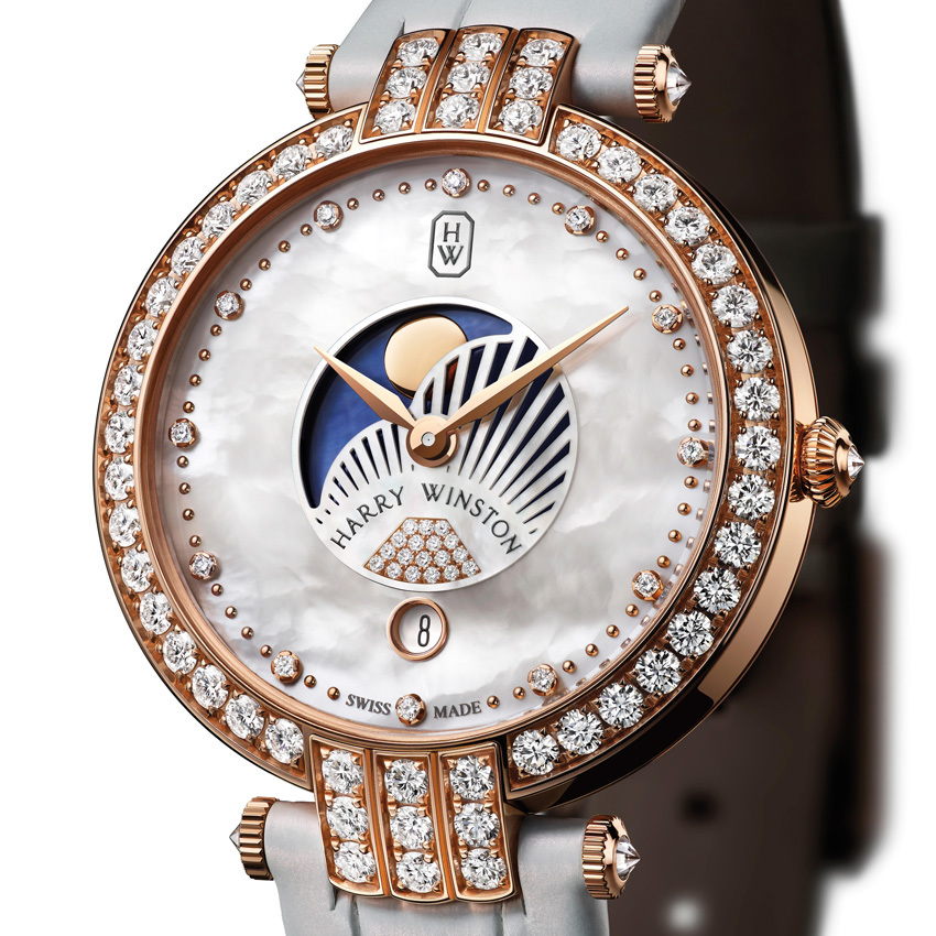 Premier Moon Phase 36 mm de Harry Winston.