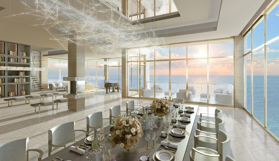 imagen 7 de El hall de las torres más glamourosas de Miami lo ha diseñado Karl Lagerfeld.
