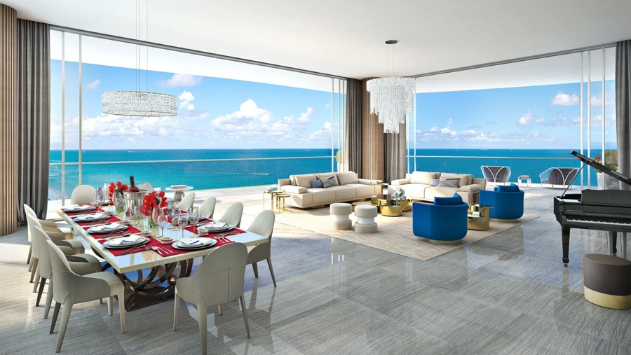 imagen 15 de El hall de las torres más glamourosas de Miami lo ha diseñado Karl Lagerfeld.