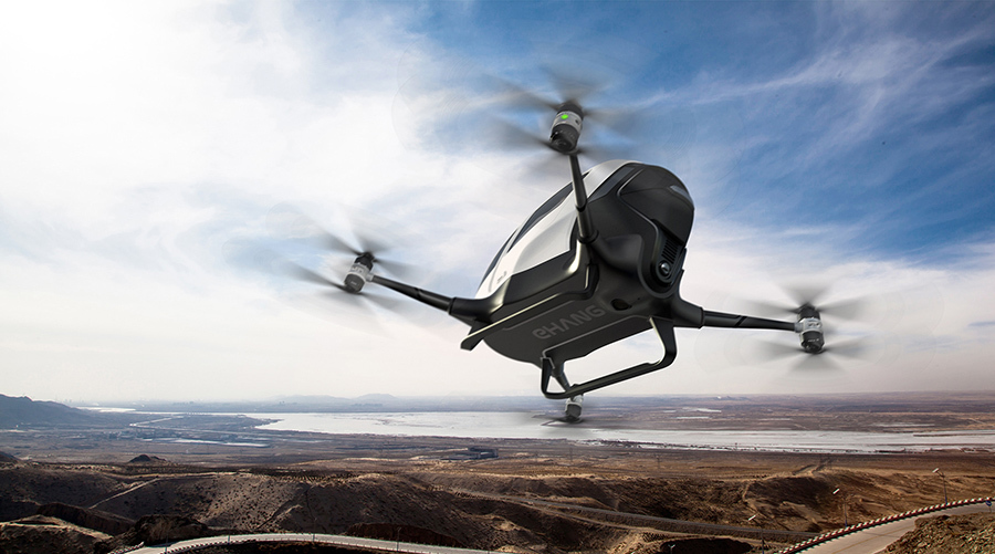 imagen 3 de Ehang 184, el dron que te llevará algún día a donde quieras.