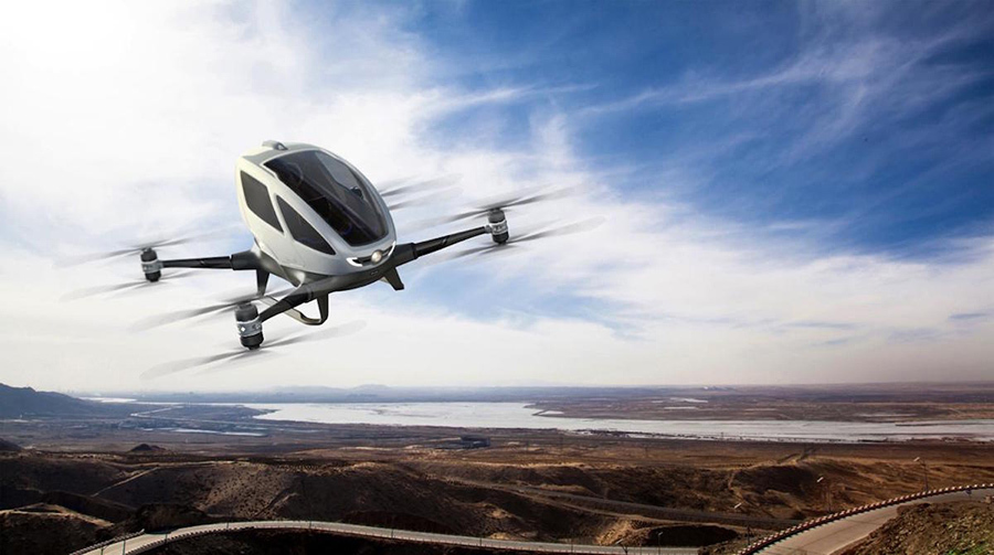 imagen 2 de Ehang 184, el dron que te llevará algún día a donde quieras.