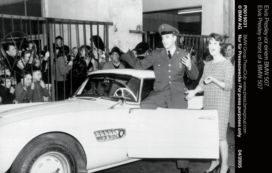 imagen 2 de Puesta de largo del BMW 507 de Elvis en California.