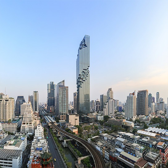 imagen 1 de MahaNakhon, el edificio más alto de Tailandia.