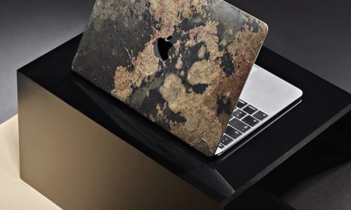 Fundas para iPhone y MacBook talladas en piedra natural.