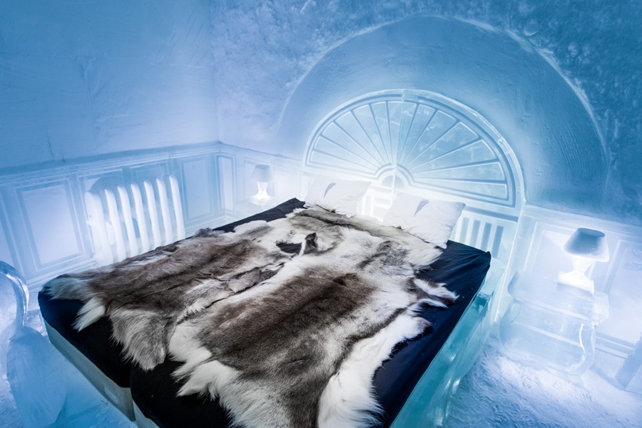 imagen 2 de Icehotel 365, el nuevo hotel de hielo y aurora boreal.