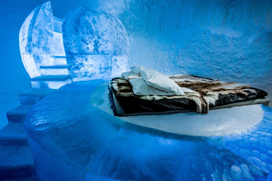 imagen 6 de Icehotel 365, el nuevo hotel de hielo y aurora boreal.