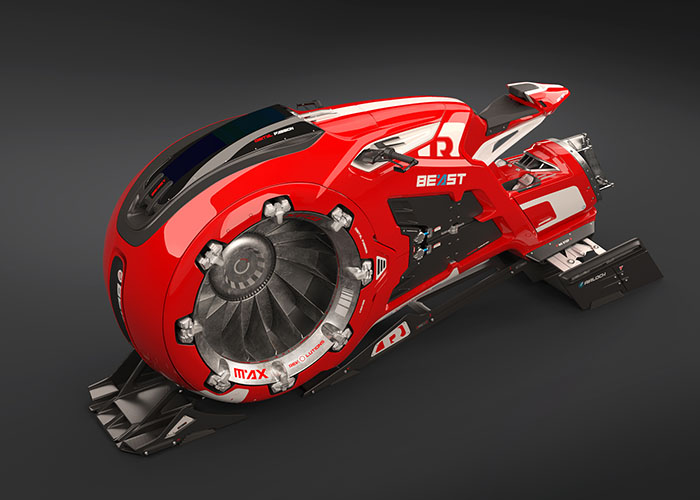 imagen 1 de The Beast, la moto aérea que puede conseguir que Star Wars nos parezca antigua.