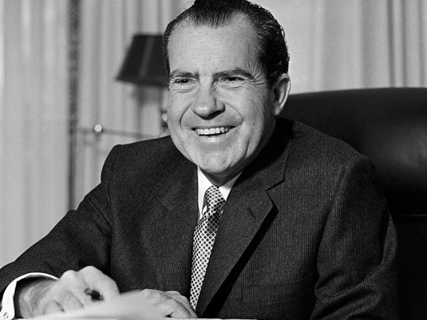 Richard Nixon, el Presidente caído.