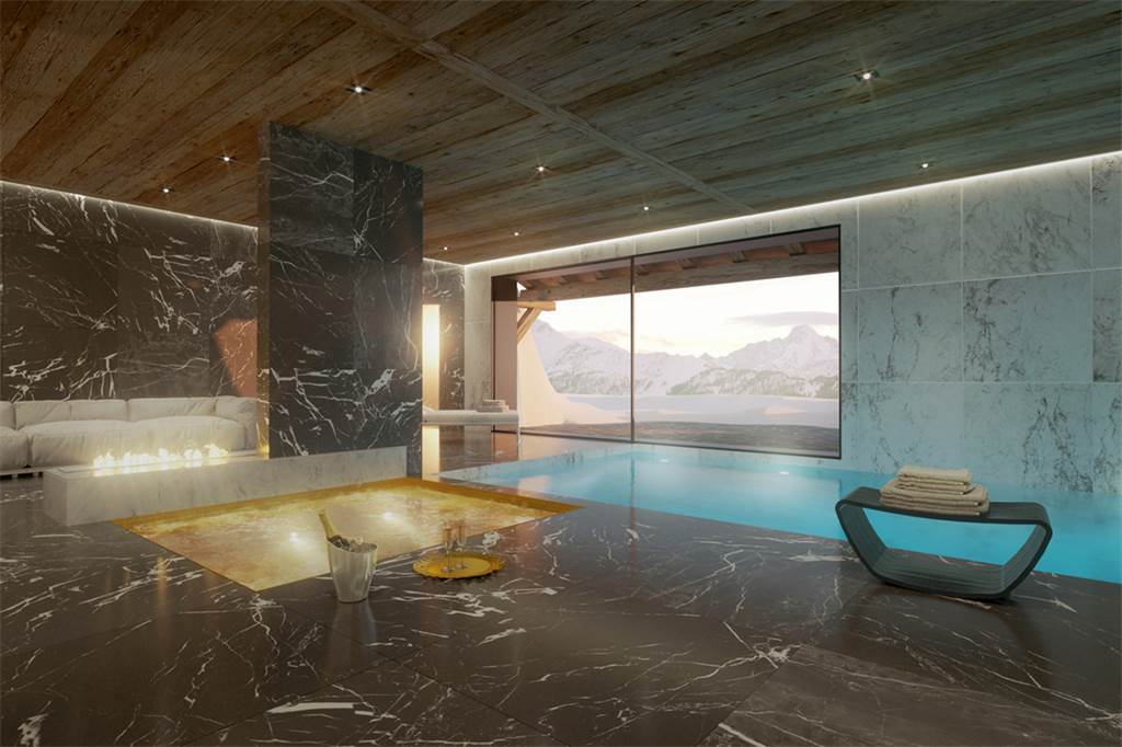 imagen 1 de Se vende chalet con spa, sala de cine, bodega… y vistas a los Alpes suizos.