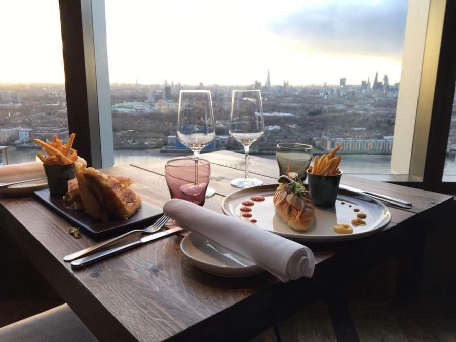 imagen 4 de Bokan, un restaurante para comer a la vista de Londres desde Canary Wharf.