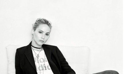 Jennifer Lawrence en blanco y negro para Dior.