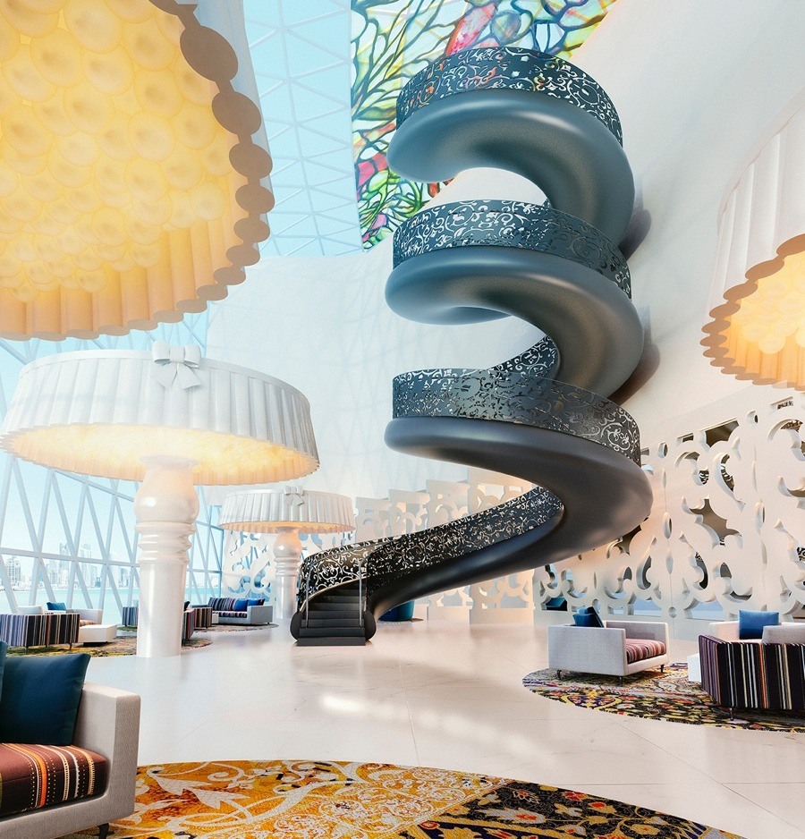 imagen 5 de Marcel Wanders sofistica Doha con el diseño del Mondrian Hotel.