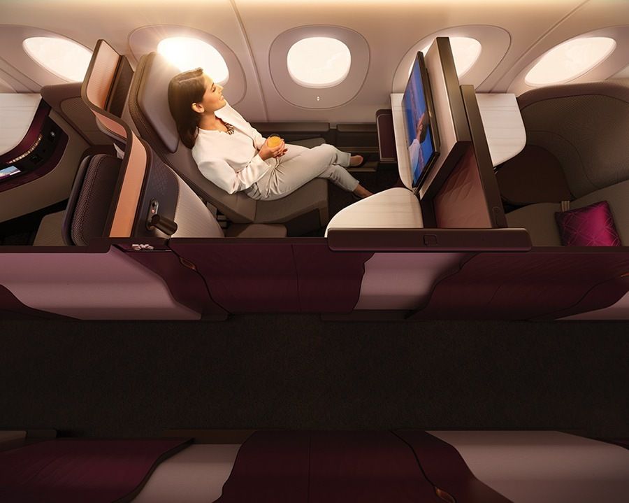 imagen 2 de Qatar Airways presenta su lujosa qsuite en clase business.