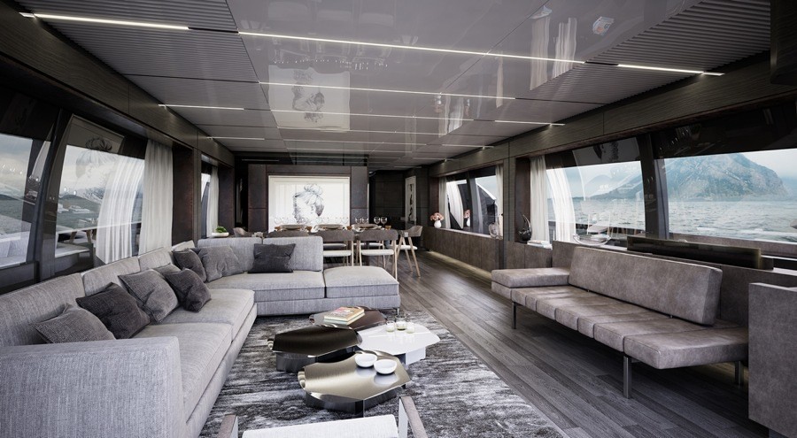 imagen 7 de 920 project, el imponente yate de Ferreti Yachts.
