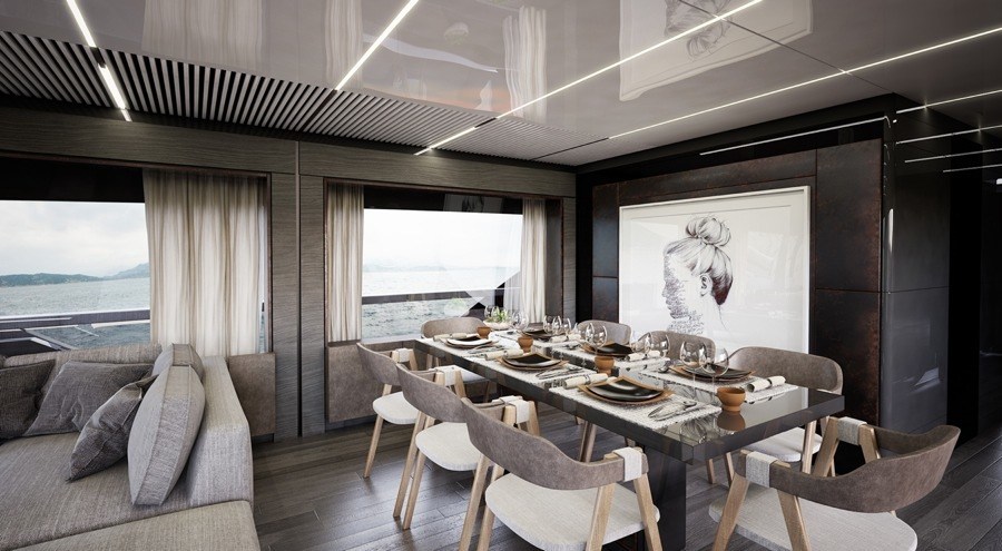 imagen 6 de 920 project, el imponente yate de Ferreti Yachts.