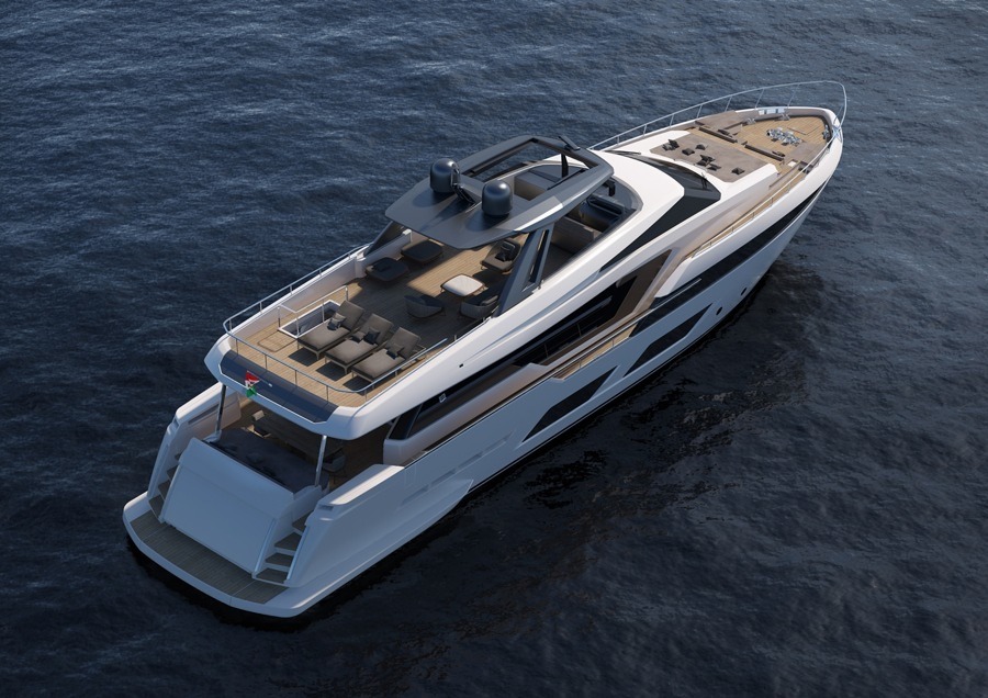imagen 2 de 920 project, el imponente yate de Ferreti Yachts.