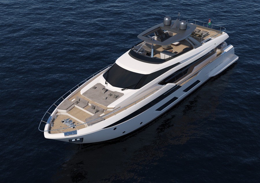 imagen 1 de 920 project, el imponente yate de Ferreti Yachts.