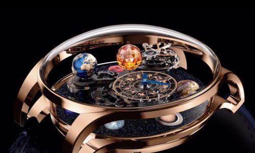 Astronomía solar de Jacob & Co. El mundo en un reloj.