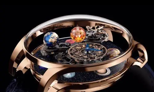 Astronomía solar de Jacob & Co. El mundo en un reloj.