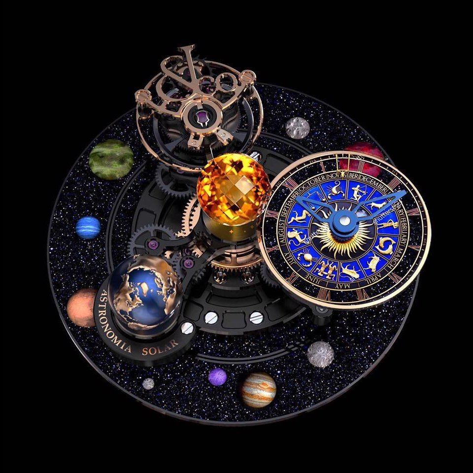hambruna Exactamente Museo Guggenheim Alta relojería: Astronomía solar de Jacob & Co. El mundo en un reloj. -  LOFF.IT
