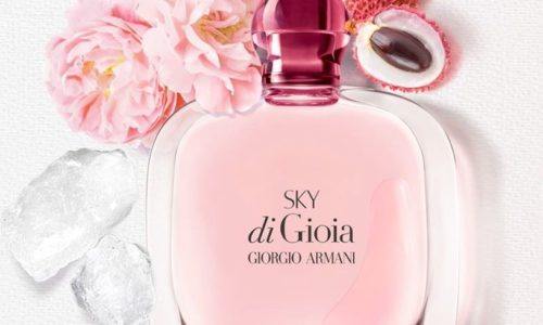 El cielo de Armani es un perfume: Sky di Gioia.