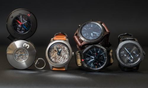 3 relojes concept de Samsung presentados en Baselworld 2017.