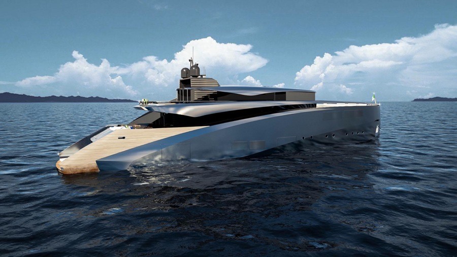 imagen 1 de Tuxedo, un concept yacht de vanguardia tan elegante como un esmoquin.