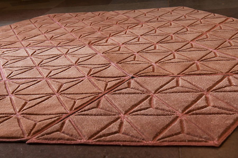 imagen 5 de Jigsaw Rug: alfombras geométricas suecas que se montan como un puzzle.