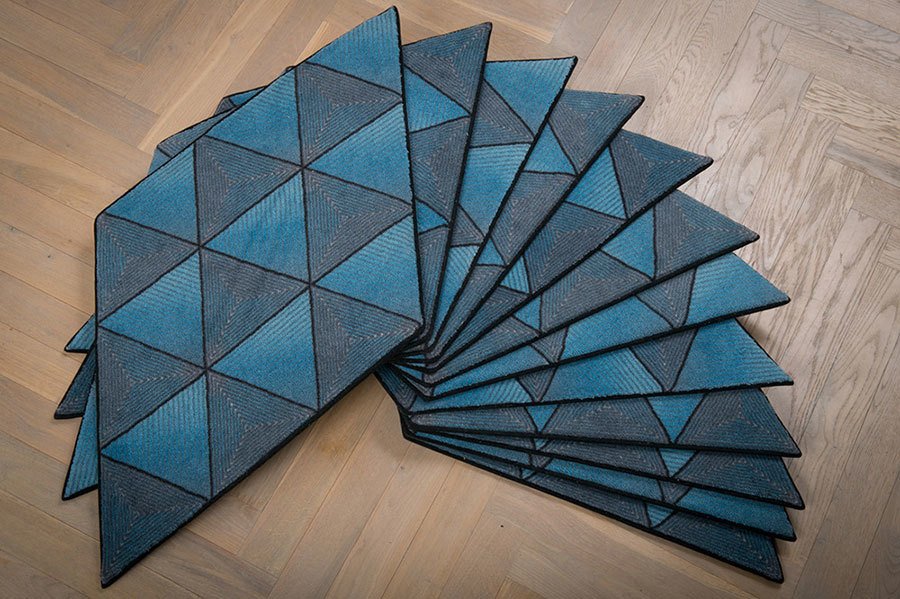 imagen 10 de Jigsaw Rug: alfombras geométricas suecas que se montan como un puzzle.