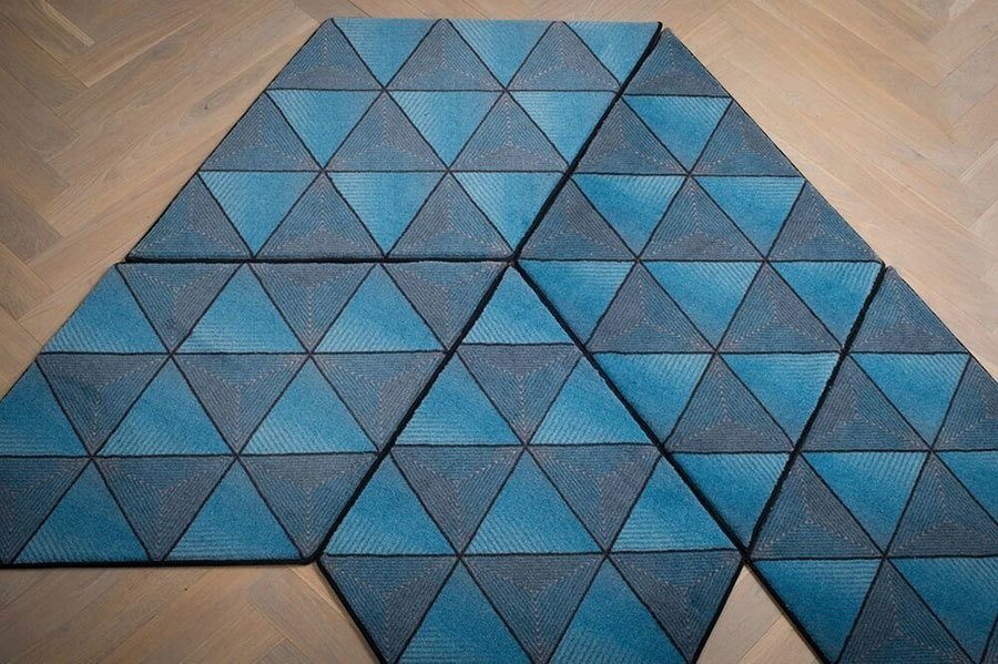 imagen 12 de Jigsaw Rug: alfombras geométricas suecas que se montan como un puzzle.