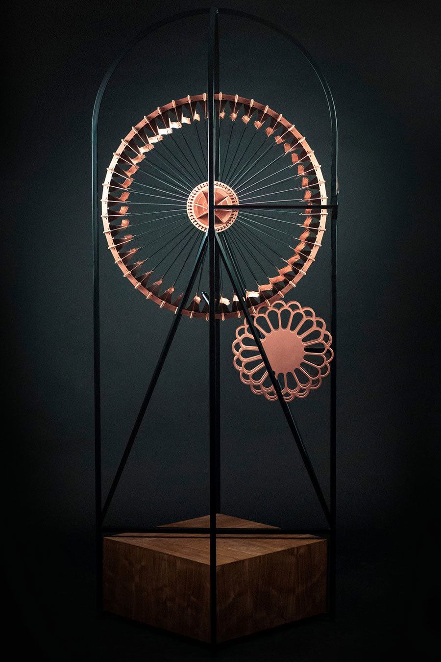 imagen 1 de El zoótropo de Larose Guyon, entre el arte y la ciencia: cobre en movimiento.