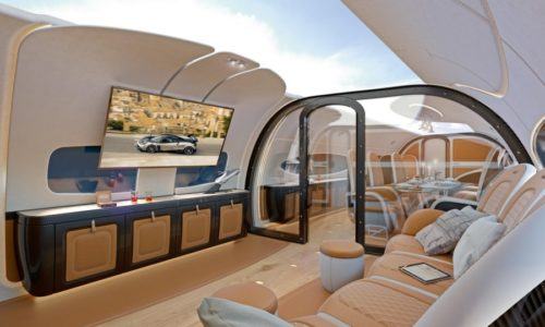 Infinito Cabin: interior de lujo de Pagani para Airbus Corporate Jets.