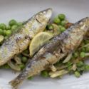 Sardinas con guisantes, hinojo y menta. Frescas y deliciosas.