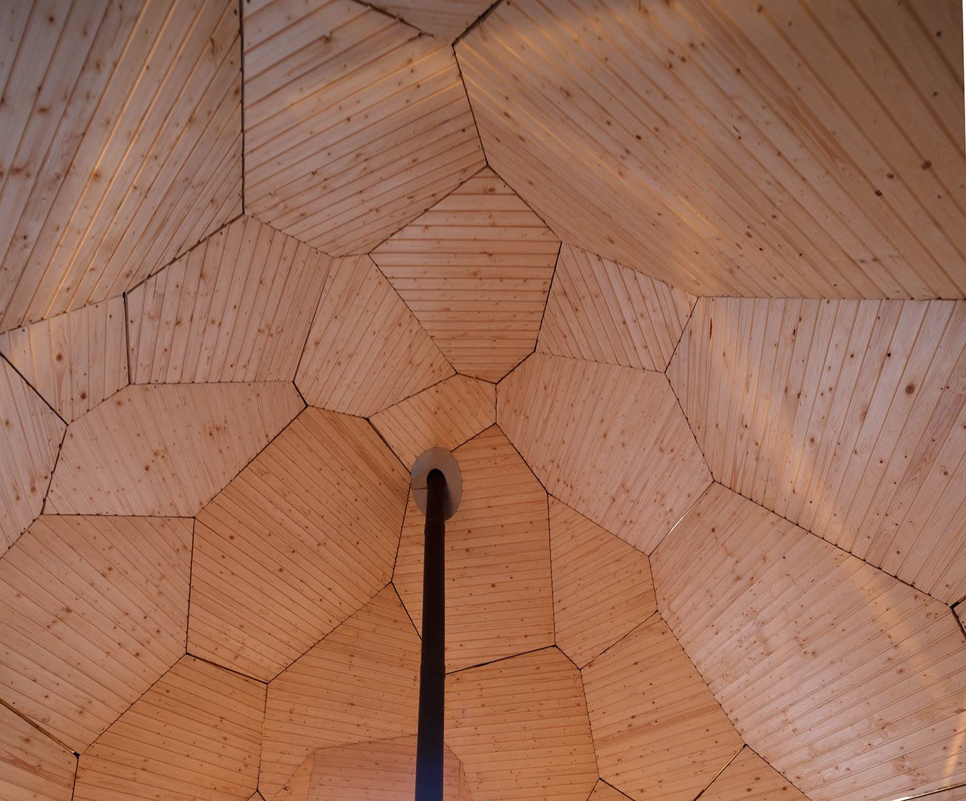 imagen 7 de La sauna en un huevo de oro en medio de Laponia.