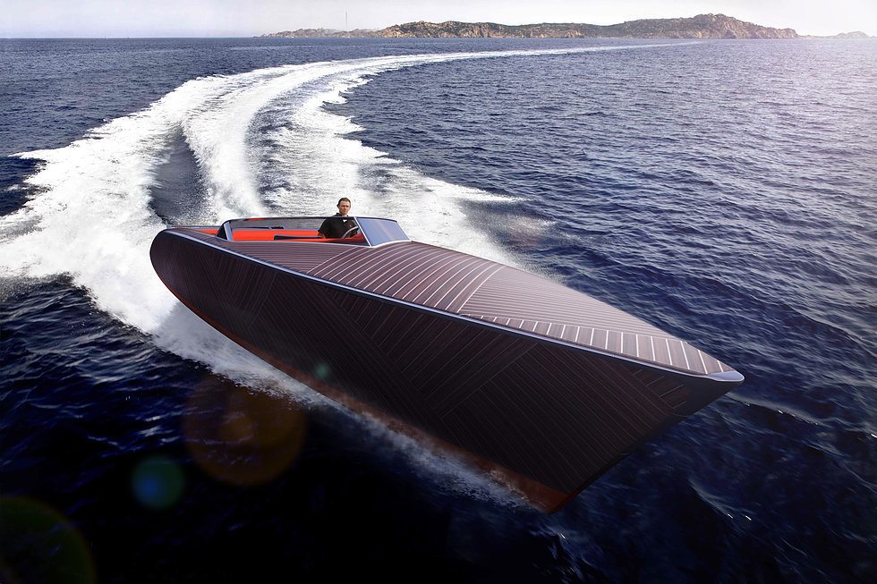 imagen 2 de Zebra Boat, el superdeportivo eléctrico y vanguardista para navegar.