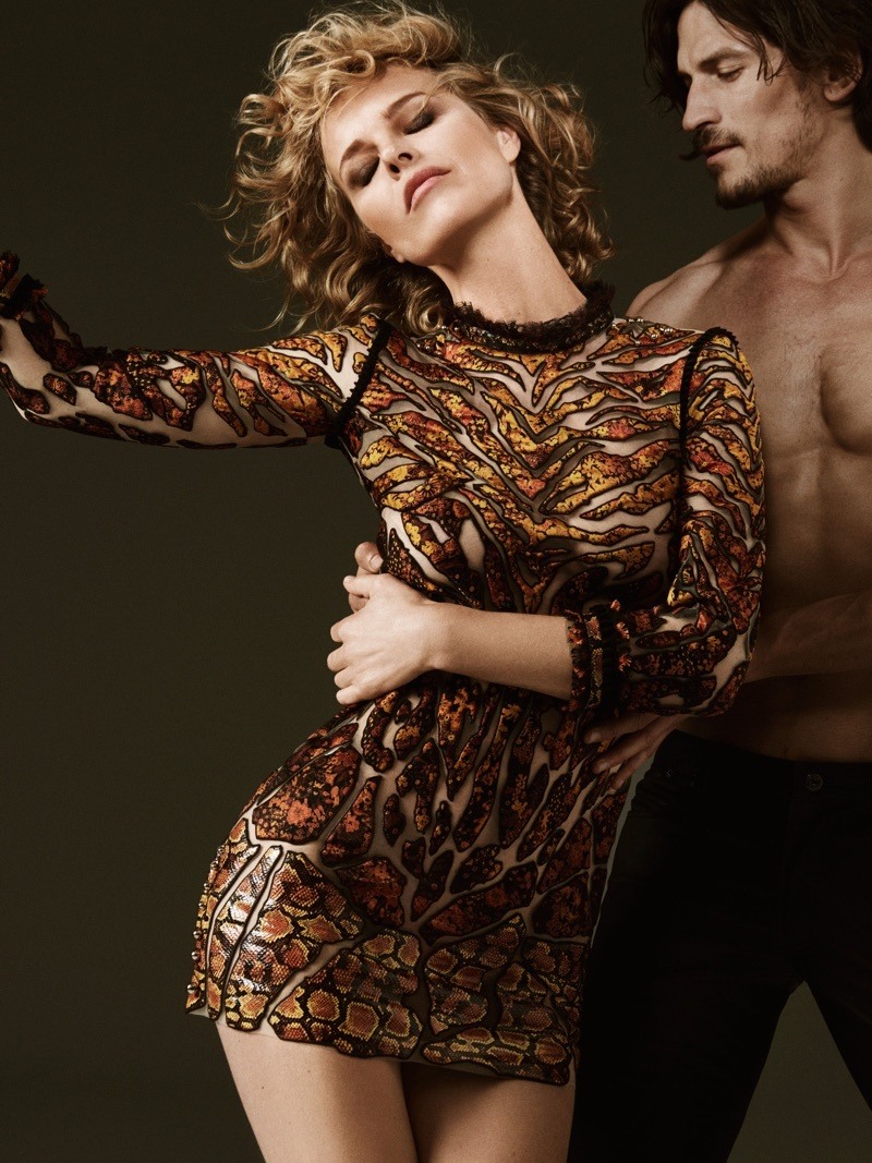 imagen 1 de Eva Herzigova y Jarrod Scott protagonizan el otoño de Cavalli.