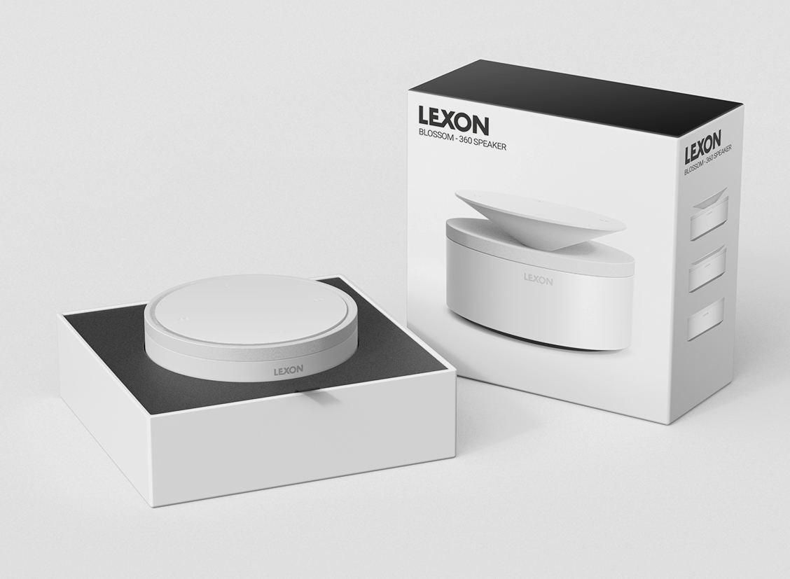 imagen 6 de Blossom 360 LEXON, un altavoz inalámbrico pequeño, redondo y de calidad.