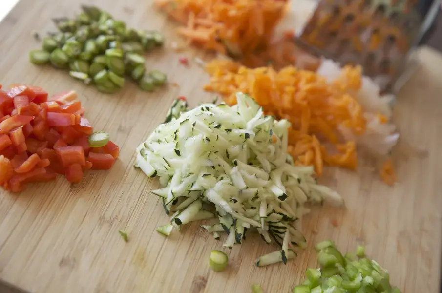 imagen 1 de Hamburguesas de vegetales con harina de lentejas.