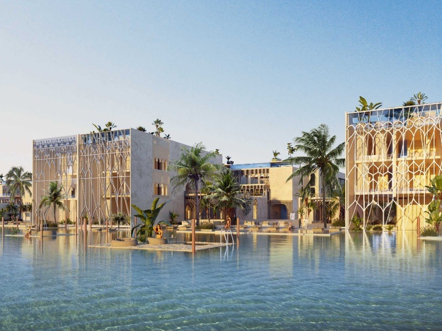 imagen 3 de The Floating Venice, un complejo hotelero como Venecia en Dubai.