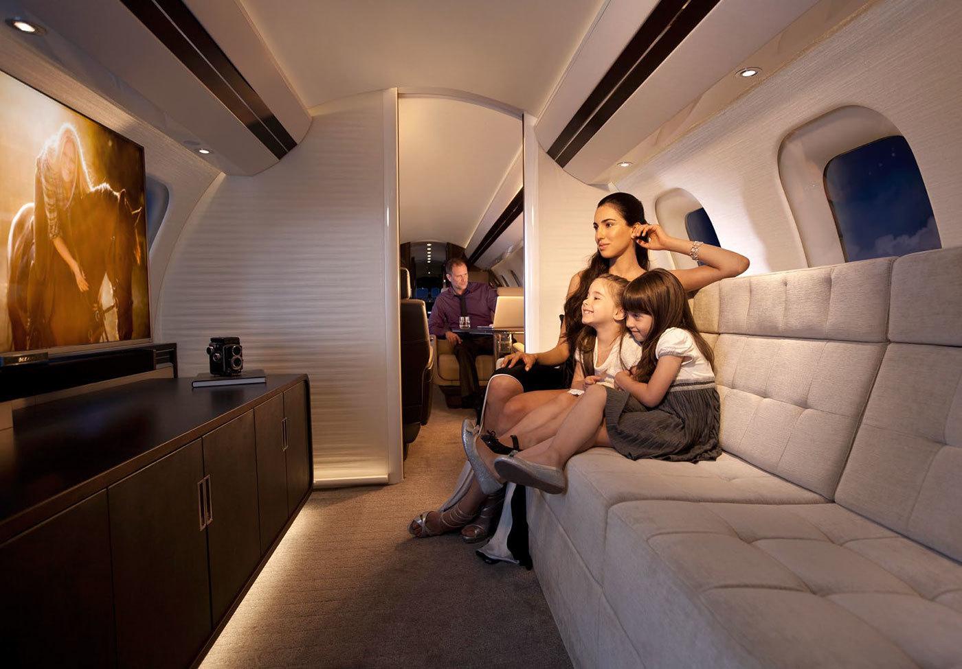 imagen 7 de Así es el jet privado más grande del mundo: el Bombardier Global 7000.