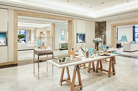 imagen 4 de The Blue Box Cafe, Tiffany & Co: Mesa y mantel para que desayunes con diamantes.