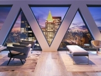 Apartamentos de lujo en el nuevo rascacielos de inspiración gótica de Nueva York.