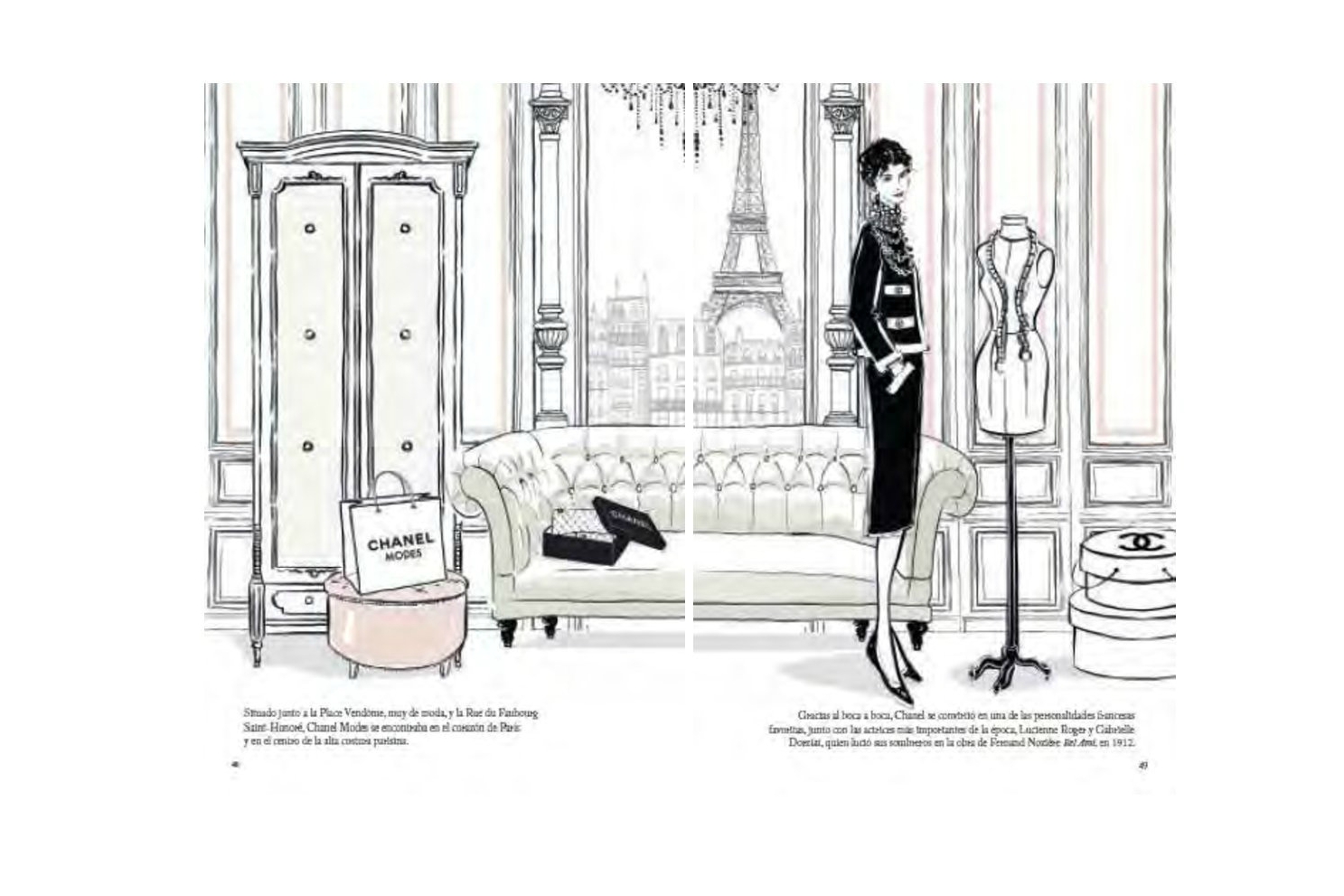 imagen 4 de Megan Hess ilustra el universo Chanel: Coco Chanel, la revolución de la elegancia.