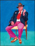 Barry Humphries, 26, 27 y 28 de marzo de 2015 (Barry Humphries, 26th, 27th, 28th March 2015) de 82 retratos y 1 bodegón Acrílico sobre lienzo (de un conjunto de 82) 121,92 x 91,44 cm © David Hockney Crédito de la foto: Richard Schmidt