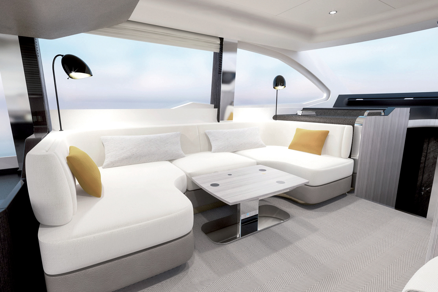 imagen 10 de El nuevo Azimut 55 debutará en el Düsseldorf Boat Show.