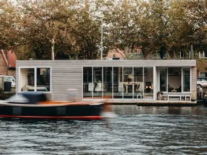 Houseboat Haarlem Shuffle, una casa de lo más natural.