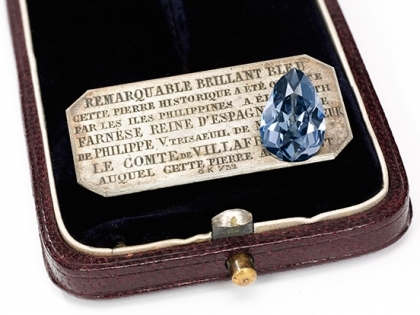 A subasta el diamante azul con el que Felipe V coronó a Isabel de Farnesio.
