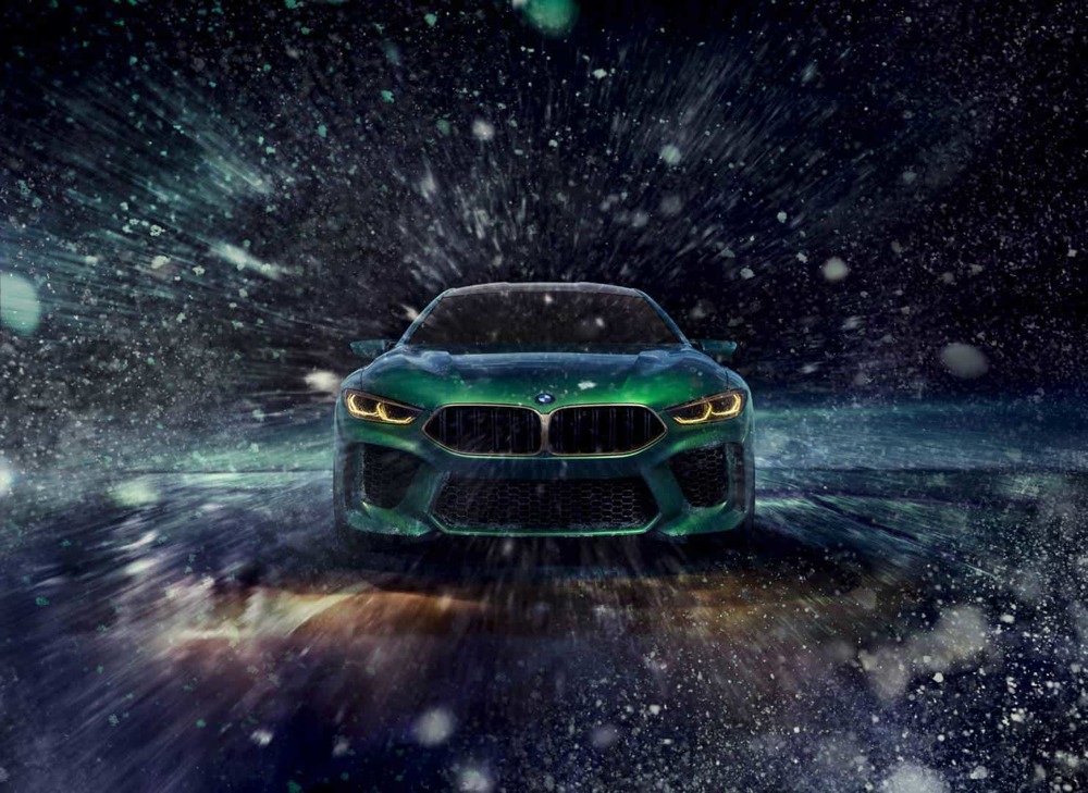 imagen 2 de BMW Concept M8 Gran Coupé, verde que te quiero verde… o azul.