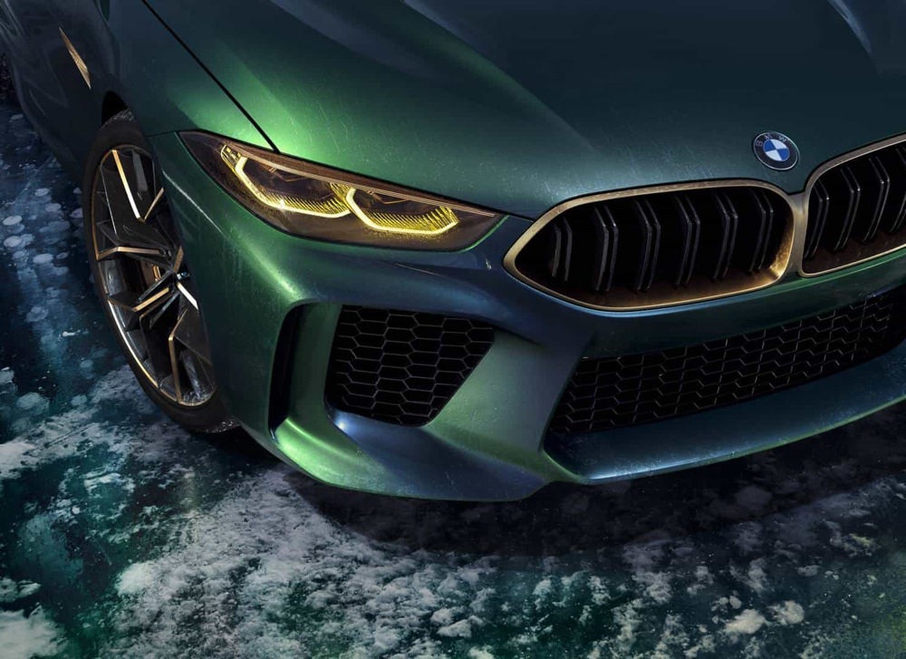 imagen 8 de BMW Concept M8 Gran Coupé, verde que te quiero verde… o azul.